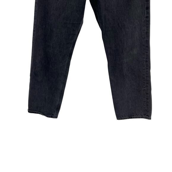 Agolde 90's Mid Rise Loose Jeans Rigid Denim Button Fly Black Size 28 - Picture 6 of 12